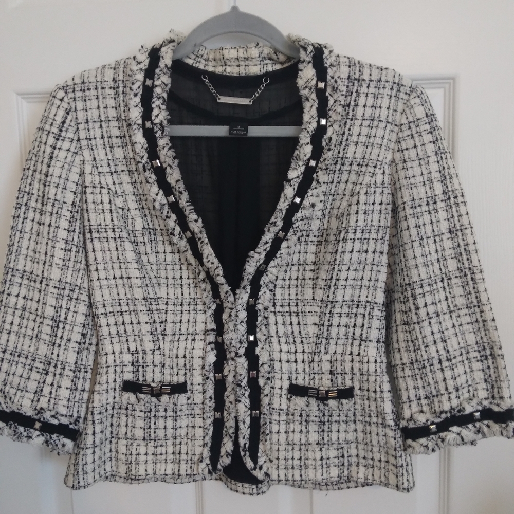 NWOT White House Black Market Tweed Blazer